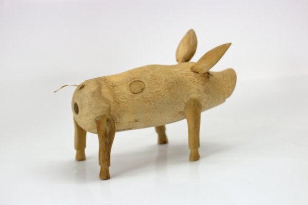 Socha do zahrady prase 26cm