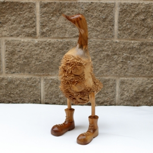 Sochy do zahrady - střapatá kachna 60cm