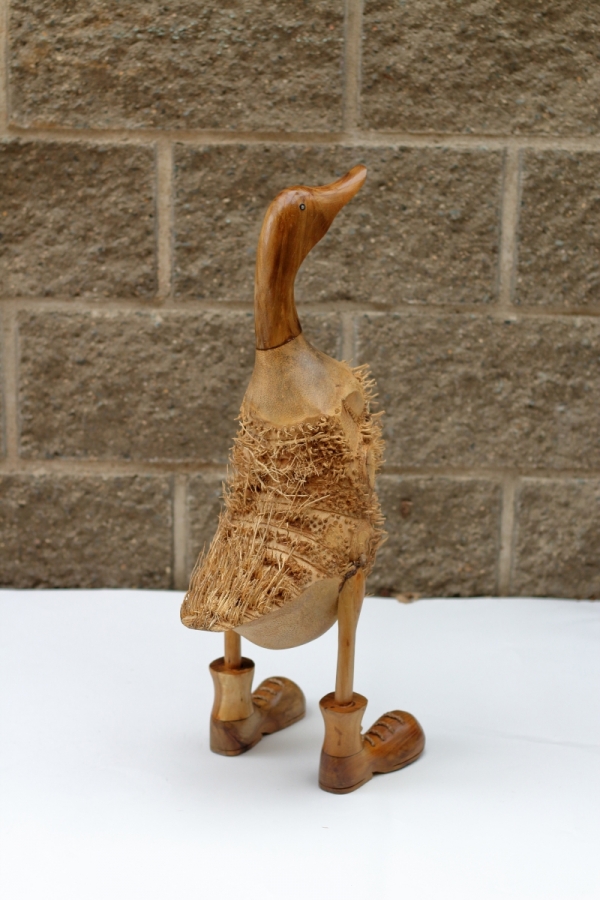 Sochy do zahrady - střapatá kachna 60cm