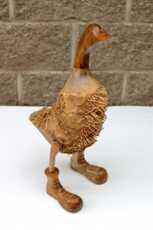 Sochy do zahrady - střapatá kachna 60cm