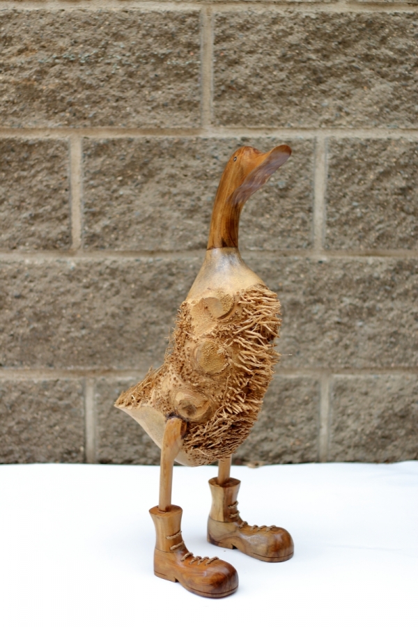 Sochy do zahrady - střapatá kachna 60cm