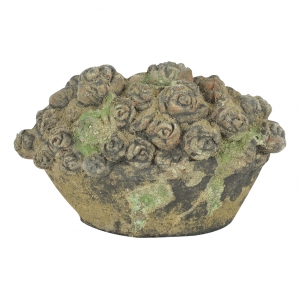 Sochy na zahradu zahradní keramika koš květin mech 