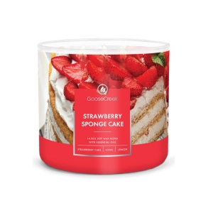 Sojová svíčka STRAWBERRY SPONGE CAKE se třemi knoty