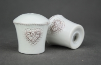 Solnička a pepřenka kamenina - motiv srdce