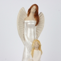 Soška anděla Matka s dcerou 32cm