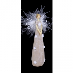 Soška anděla s peřím Porozumění 