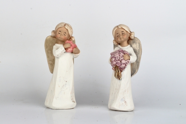 Soška anděla se srdcem 15cm