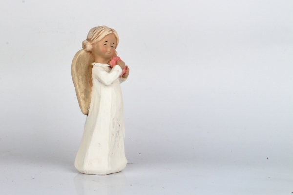 Soška anděla se srdcem 15cm