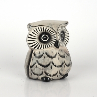 Soška bílá sova 10cm