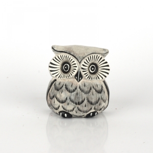 Soška bílá sova 7cm