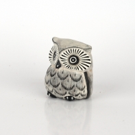 Soška bílá sova 7cm