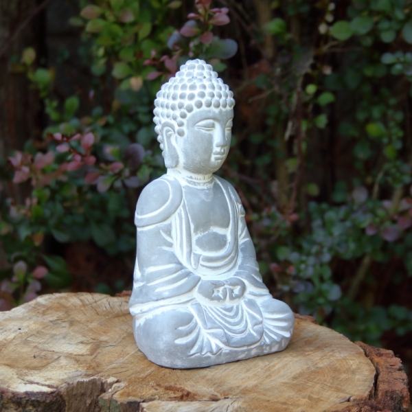 Soška Buddha beton 10x20x13cm