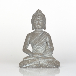 Soška Buddha ruce v klíně beton 14cm