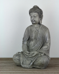 Soška Buddha šedý 38cm