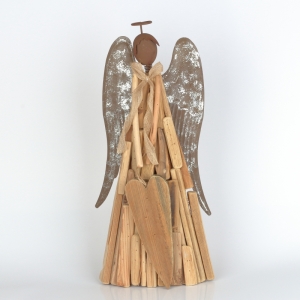 Soška dřevěný anděl 50cm