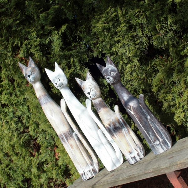 Soška kočka hnědá 100cm 