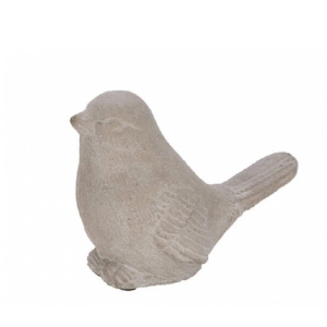 Soška ptáček sedící 17 x 10 x 13 cm beton