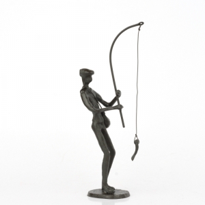 Soška rybář 24x10x6cm