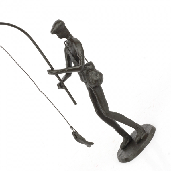 Soška rybář 24x10x6cm