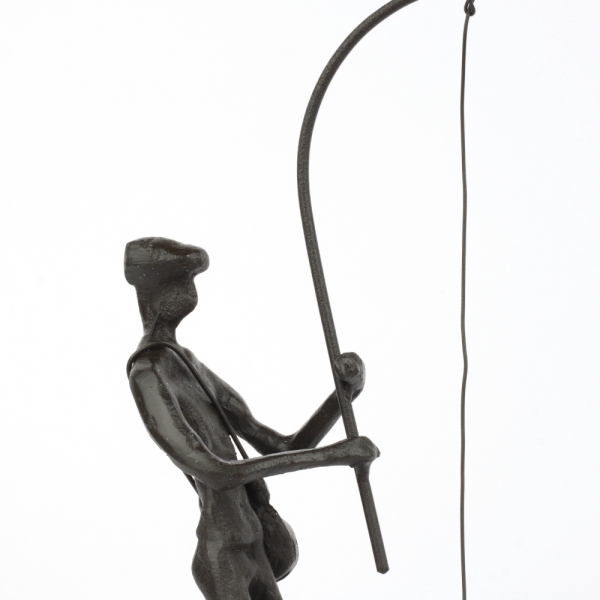 Soška rybář 24x10x6cm