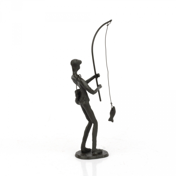 Soška rybář 24x10x6cm