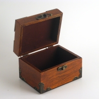 Šperkovnice dřevěná 13x10x9,5cm