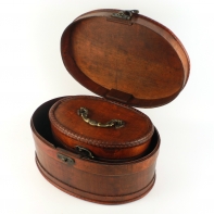 Šperkovnice dřevěná 2 kusy