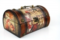 Šperkovnice dřevěný kufřík 23cm