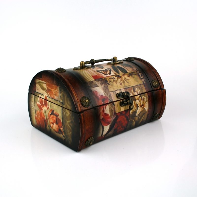 Šperkovnice dřevěný kufřík 23cm