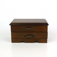 Šperkovnice hnědá / jeden šuplík