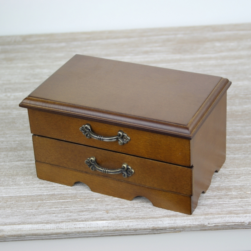 Šperkovnice hnědá / jeden šuplík