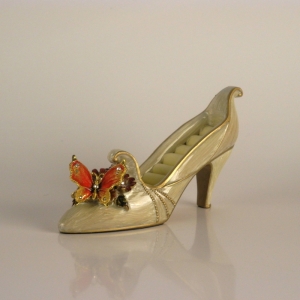 Šperkovnice na prstýnky - bota 18cm