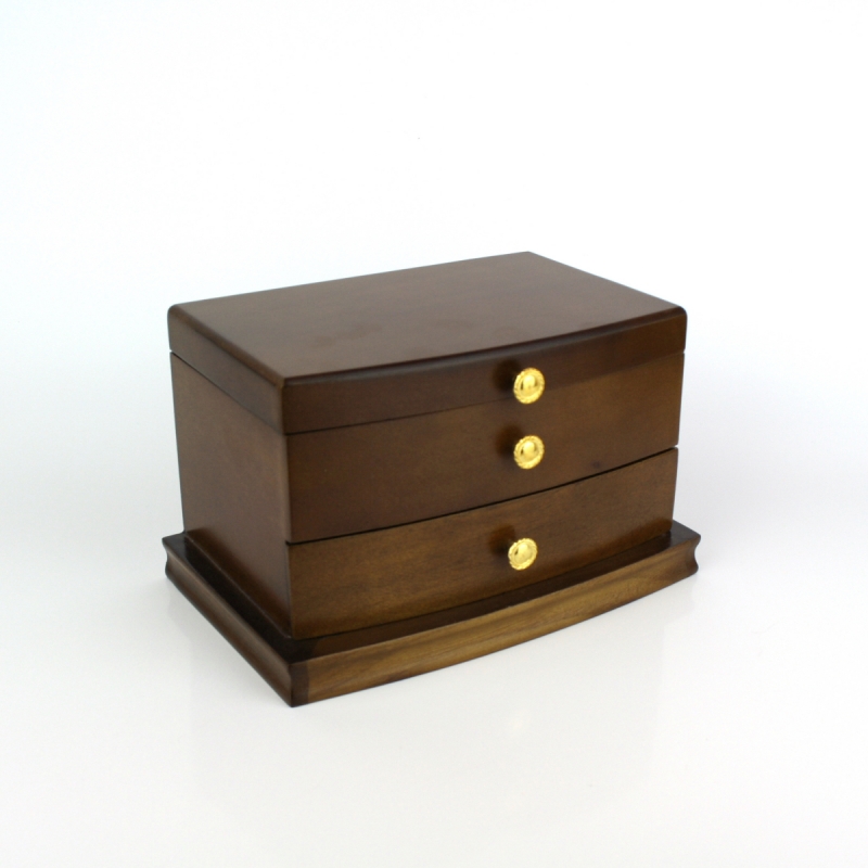 Šperkovnice patrová dřevěná 20x13cm