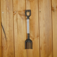 Srážkoměr vidle litina 28cm