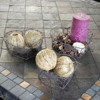 Srdce tři kusy 21 x 22 x7,5cm