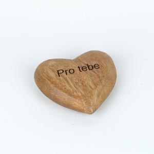 Srdce z lásky s nápisem pro tebe 7 x 7 x 3 cm