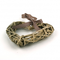 Srdce závěsné proutěné 20cm