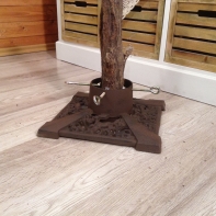 Stabilní litinový stojan na vánoční stromek 33x33cm i na široký kmen