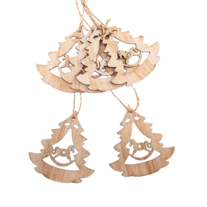 Staré vánoční ozdoby sada 6ks