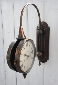 Starodávné oboustranné hodiny CHATEAU CANET 24cm