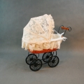 Starodávný kočárek pro panenku 42x48x22cm