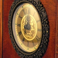 Starožitné hodiny 28cm - NEFUNKČNÍ STROJEK 