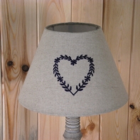 Stínidlo na lampu venkovské srdce 15cm