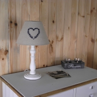 Stínidlo na lampu venkovské srdce 15cm