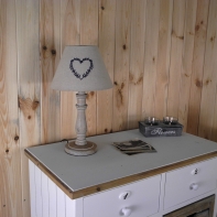 Stínidlo na lampu venkovské srdce 15cm