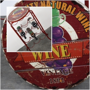 Stojan na 15 lahví vína WINE 50x37x77cm