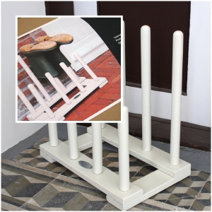 Stojan na boty bílý