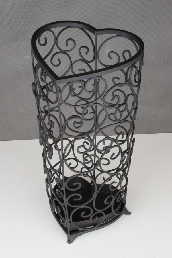 Stojan na deštníky srdce kov 51cm