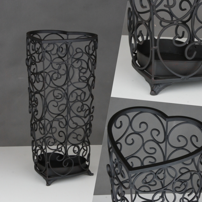 Stojan na deštníky srdce kov 51cm