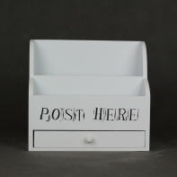 Stojan na dopisy dřevěný 22x9x20cm